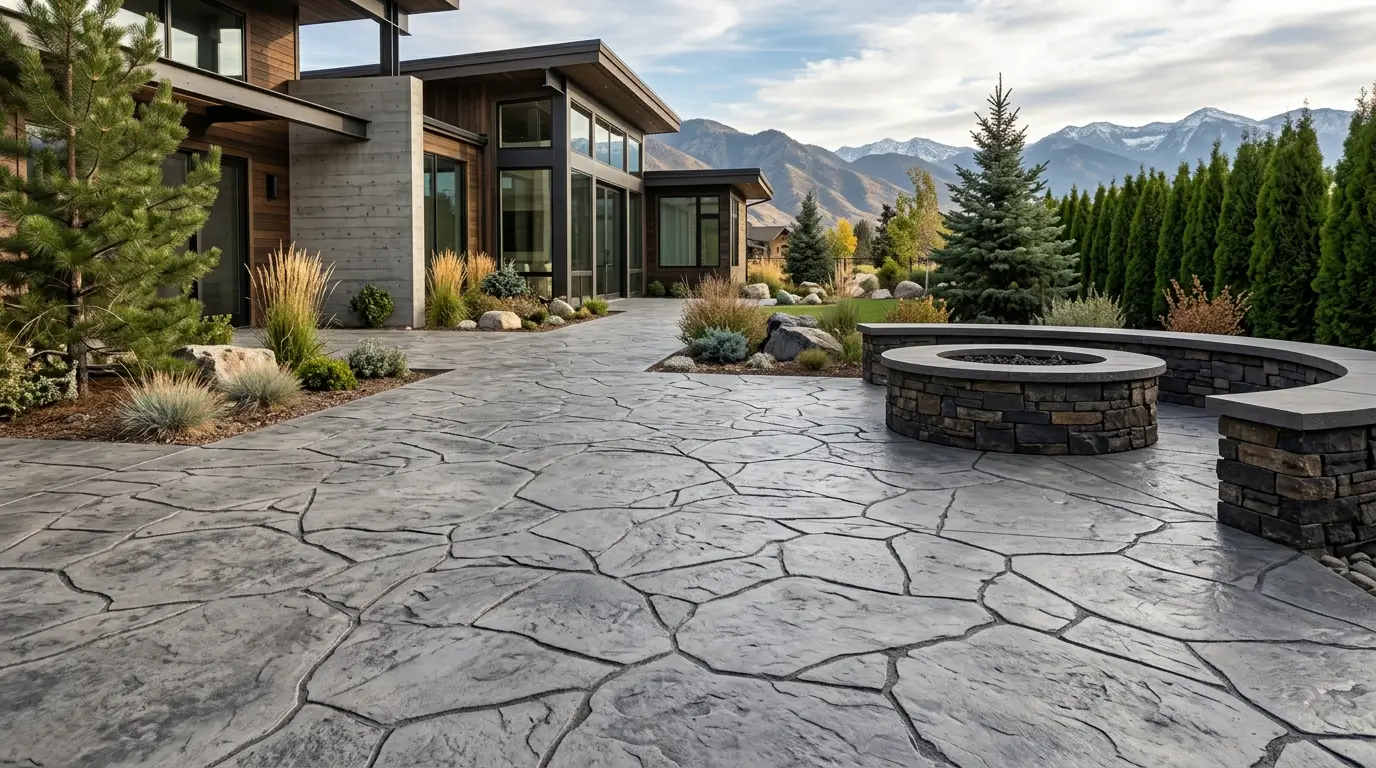 CCS arizona flagstone stamped concrete