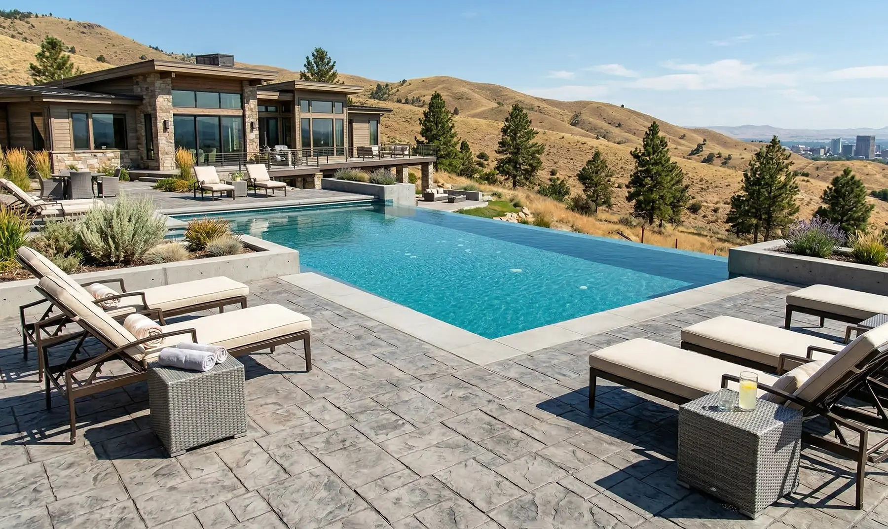 stamped concrete pation