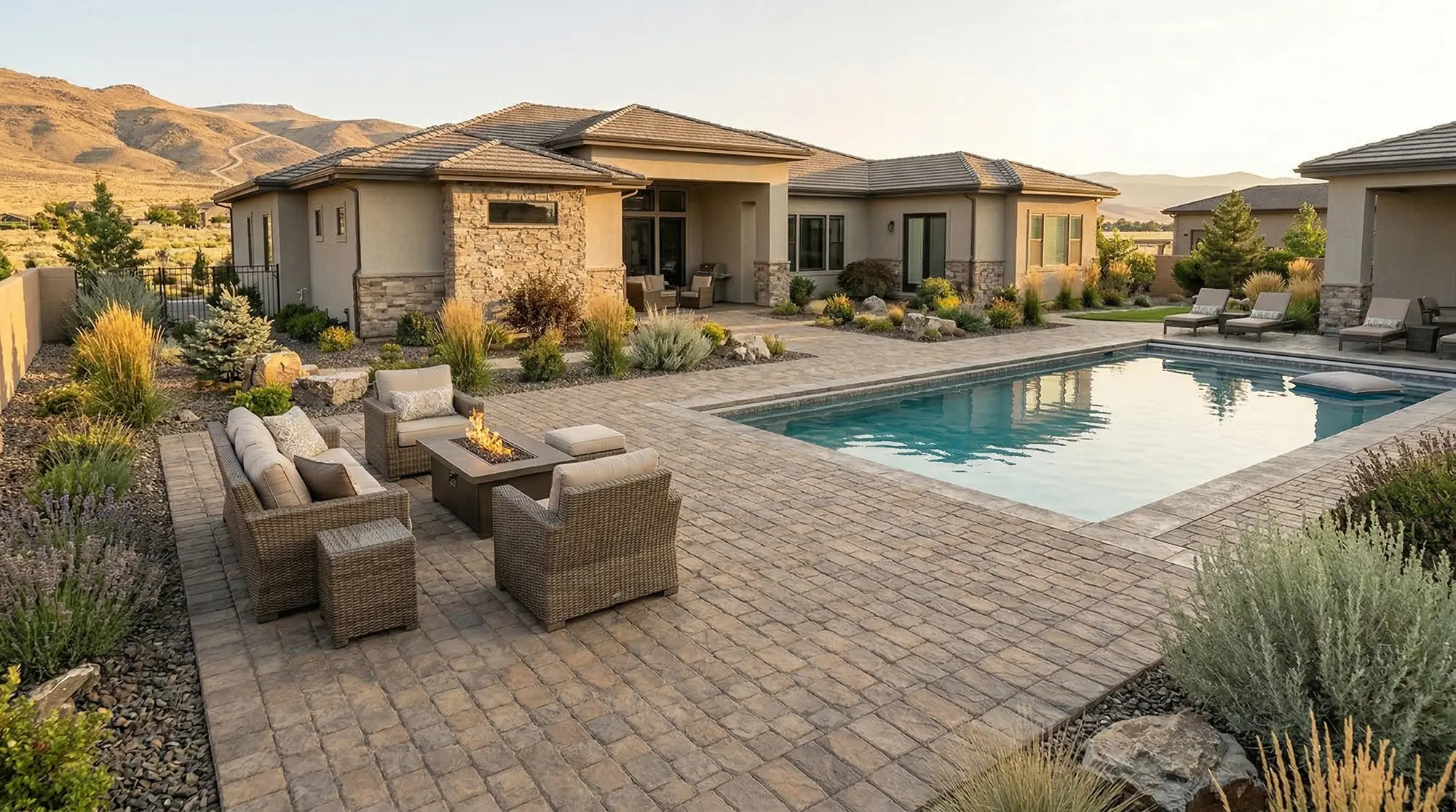 london cobble stamped concrete