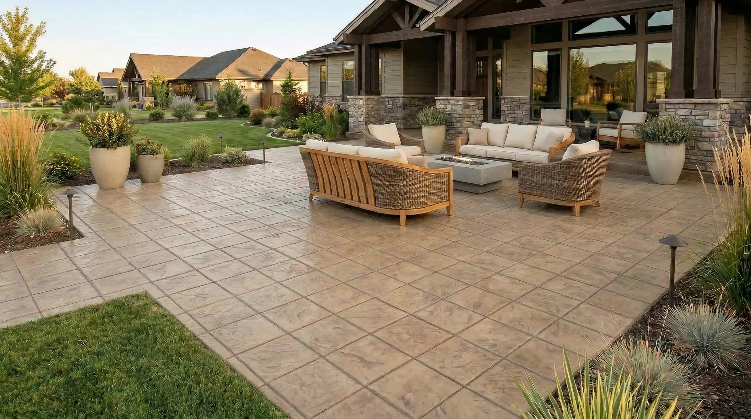 CCS stamped concrete Yucantan Tile example