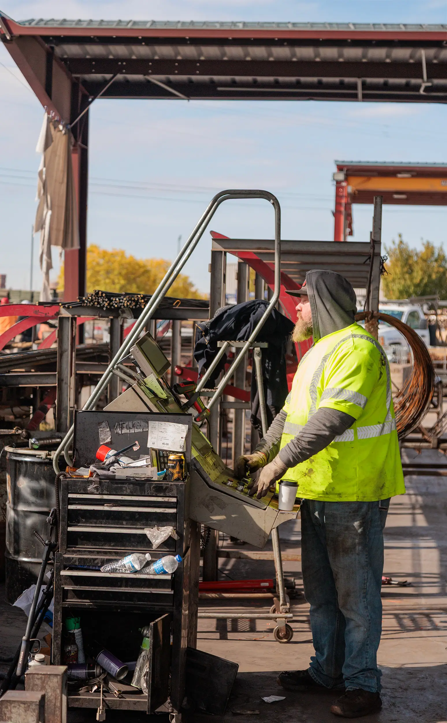 rebar in fabrication machine at ccs shop in meridian idaho